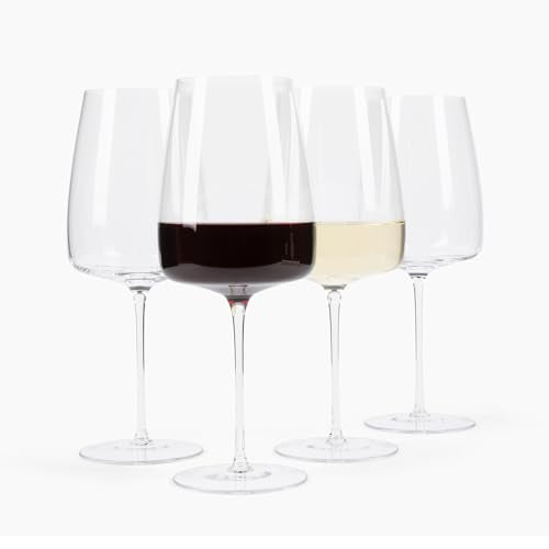 Tall Pour Wine Glasses by Larder & Vine (4 Count)
