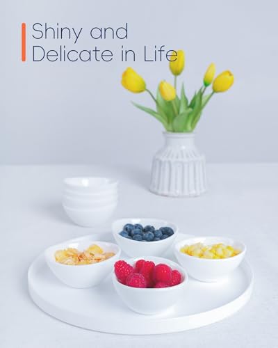3 OZ White Dipping Bowl Set of 6 (6 Count)