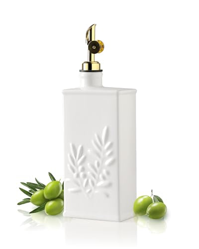 Sweejar Ceramic Olive Oil Dispenser Bottle for Kitchen