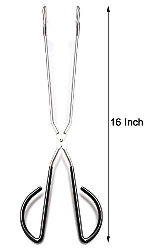 2Pcs 16 Inch Extra Long Stainless Steel Kitchen Scissor Tongs