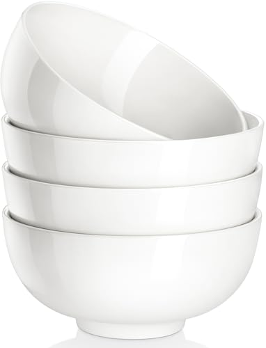 26 Oz White Ceramic Soup Bowls of 4 (4 Count)