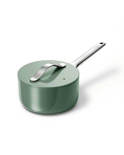 Non Stick 1.75 qt Ceramic Sauce Pan with Lid