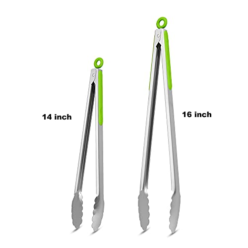 304 Stainless Steel Kitchen Cooking Tongs (2 Count)