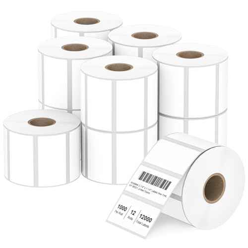 2.25" x 1.25" Direct Thermal Labels (12000 Count)