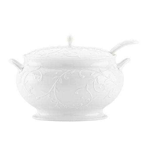 Opal Innocence Carved Covered Soup Tureen with Ladle (3 Count)