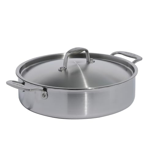 Cookware 6 Quart Stainless Steel Rondeau Pot w