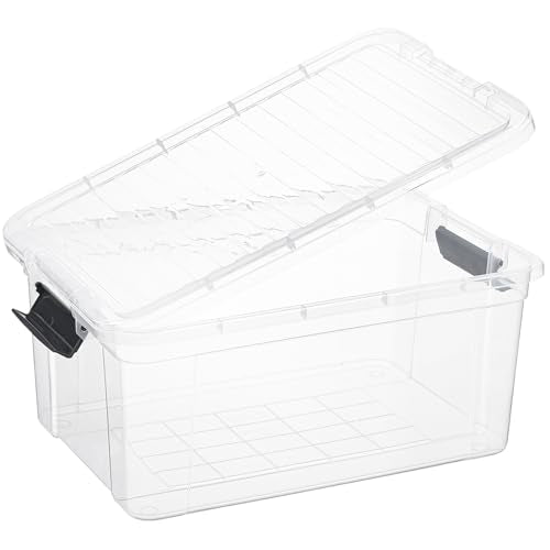 21 Quart Clear Plastic Storage Boxes with Lids (3 Count)