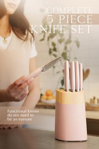Lordelle 5 Pc Knife Block Set