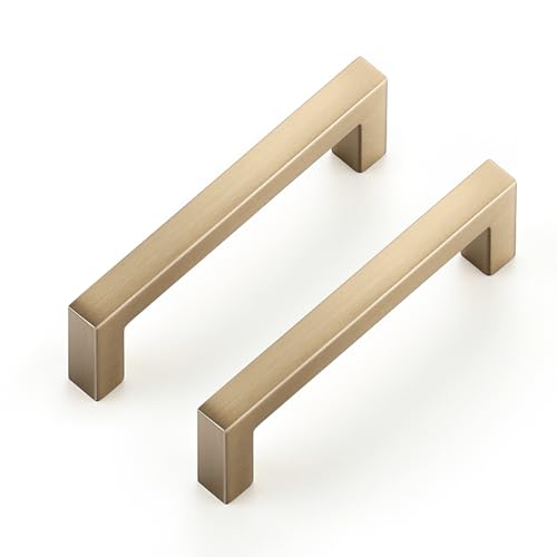 Champagne Bronze Cabinet Handles Solid Cabinet Pulls 3 Inch 15 Pack (15 Count)