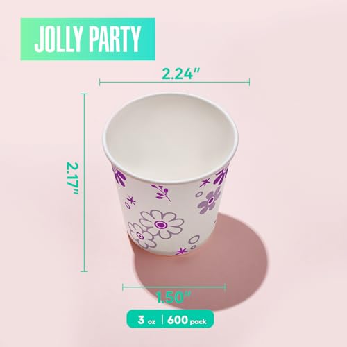 600 Pack] 3oz Disposable Bathroom Cups (600 Count)