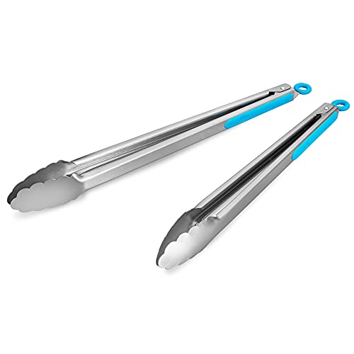304 Stainless Steel Kitchen Cooking Tongs (2 Count)