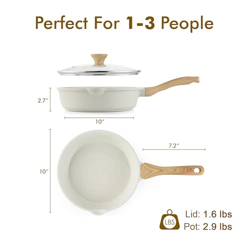 Nonstick Ceramic Saute Pan 10 Inch