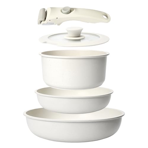 5Pcs Pots and Pans Set Non Stick