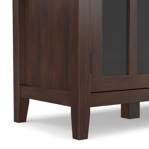 Artisan 66" Wide Solid Wood Sideboard in Russet Brown