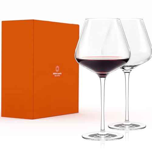 Quatrophil Burgundy Wine Glasses Crystal (2 Count)