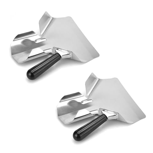 2 Pack Stainless Steel Popcorn Scoop for French Fry and Bagger (2 Count)