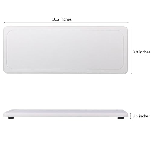 2Pcs Water Absorbent Diatomite Coasters Bathroom Sink Stone Trays (2 Count)
