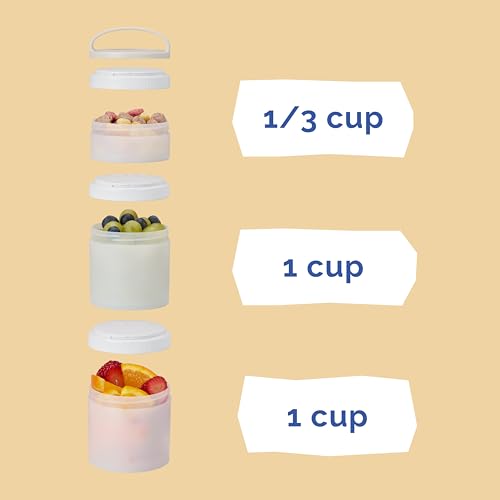 Rapunzel) DiSNEY PRINCESS Whiskware Stackable Snack Pack - 3 Jar + Handle - White/Pink/Purple