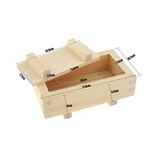 Wooden Rectangular Sushi Press Mold Maker Rice Mold Rice Cake Mold Oshizushi Mold Box