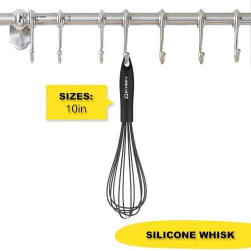 Silicone Whisk 10" Kitchen Whisk for Cooking