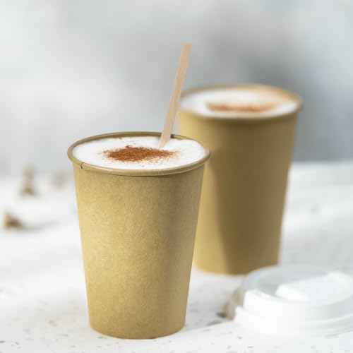 10oz Kraft Paper Coffee Cups [1 (1000 Count)