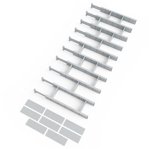 Bamboo Drawer Dividers with Inserts and Labels