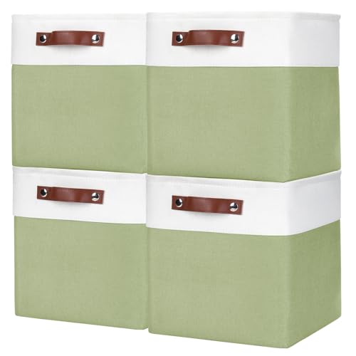 Collapsible Fabric Storage Cubes 11x11 Cube Storage Bins (4 Count)