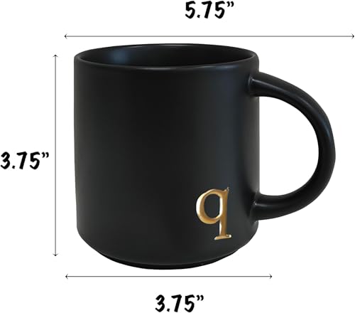 Black Ceramic Coffee Mug (15 Count)
