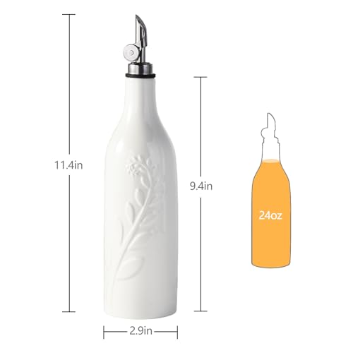 22 Oz Olive Oil Dispenser Bottle with Spout