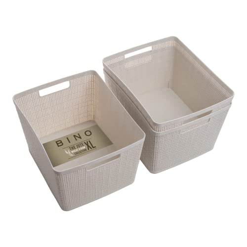Woven Plastic Basket (3 Count)