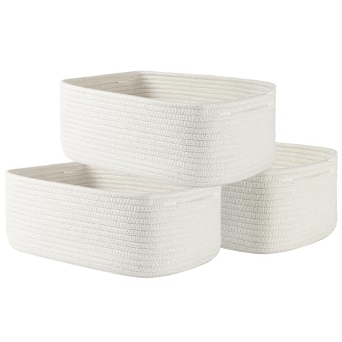 Small Woven Storage Basket for Organizing (3 Count)