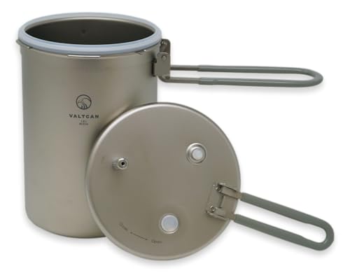 Titanium Pressure Cooker Pot 1800ml Camping PFAS