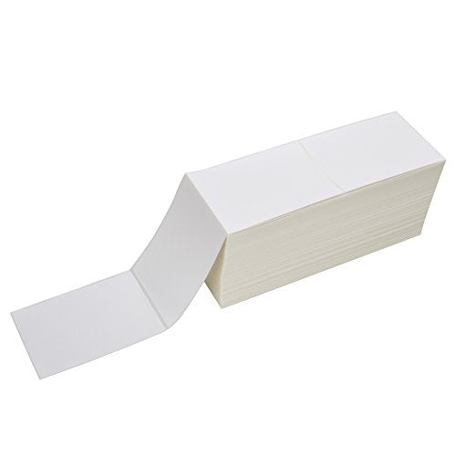 2 Stacks Fanfold 4" x 6" Direct Thermal Labels (4000 Count)