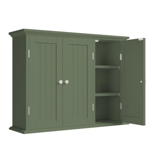 Laundry Cabinet with 3 Doors and Adjustable Shelves