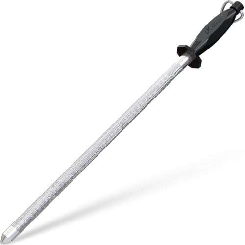 Knife Sharpener Rod 12 Inch Honing Rod for Sharpening