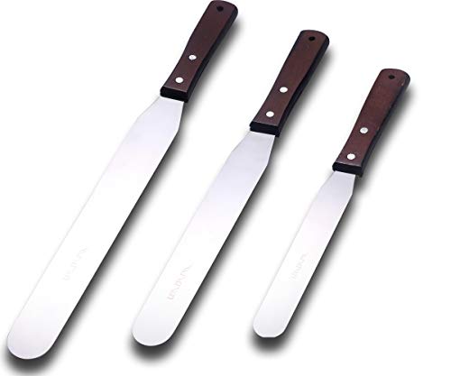 Straight Icing Spatula Stainless Steel Baking Set of 6"