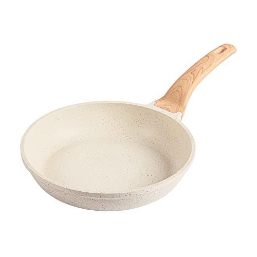 10 Inch Non Stick Cream White Frying Pan