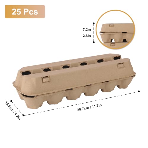 25 Pack Egg Cartons Bulk (25 Count)