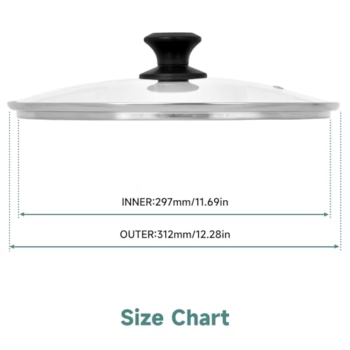 12 In Glass Lid for Frying Pan