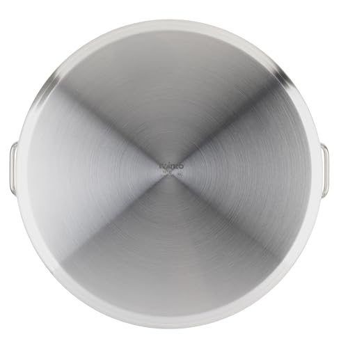 Silver 80 qt Stainless Steel Stock Pot with Cover