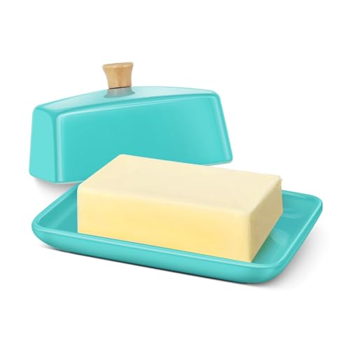 Large Ceramic Butter Dish with Lid for Countertop