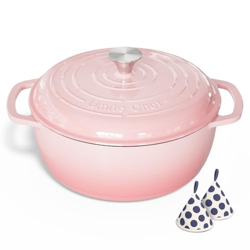 6QT Enameled Cast Iron Dutch Oven with Lid