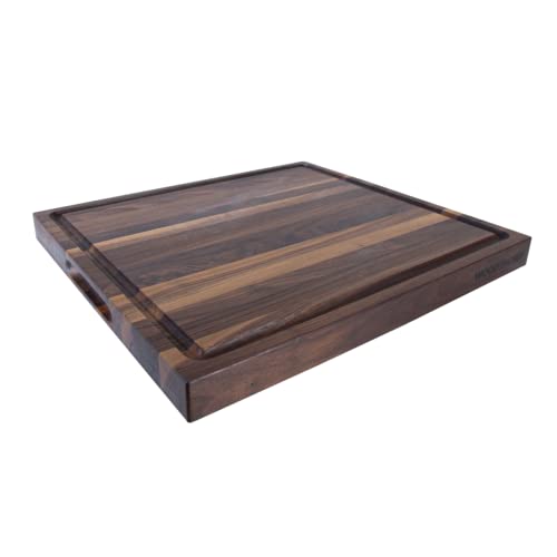 20" Classic Walnut Reversible Cutting Board with Juice Groove