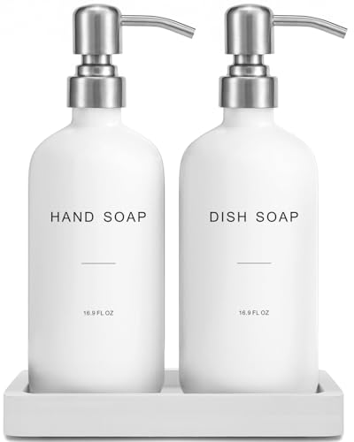 White Soap Dispenser for Kitchen Sink