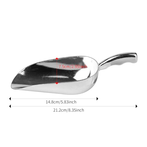 12 Oz Cast Aluminum Bar Ice Scoop