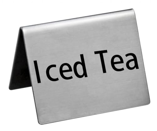 Stainless Steel Table Tent Sign (6 Count)