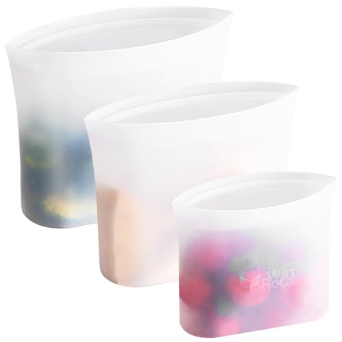 Reusable 100% Silicone Food Storage Bags