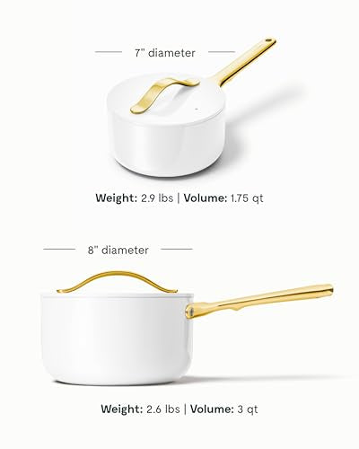 Non Stick 1.75 qt Ceramic Sauce Pan with Lid