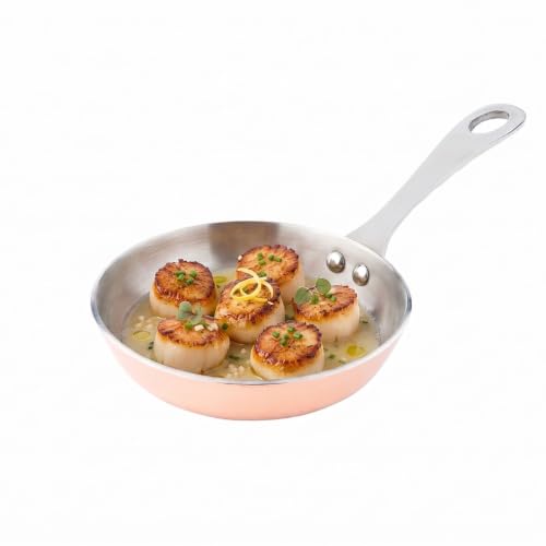 Round Copper Stainless Steel And Mini Frying Pan
