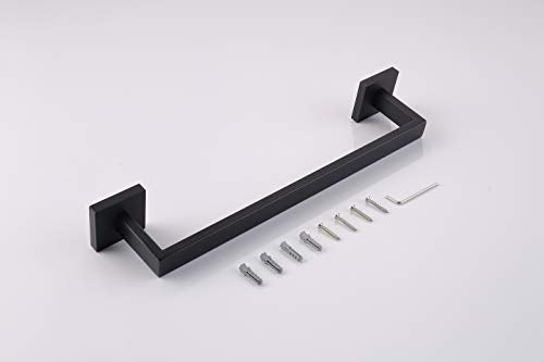 Black Single Towel Bar 16